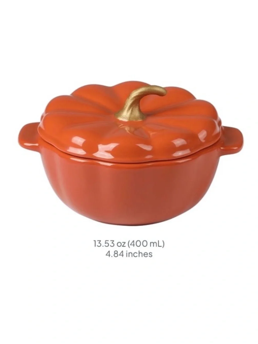 Mini 🌺 New Pioneer Woman Ceramic Orange Pumpkin MINI Coquette, Qty 3